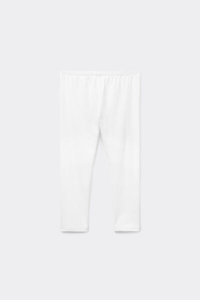 Girls&rsquo; Plain Colour Cotton Capri Leggings