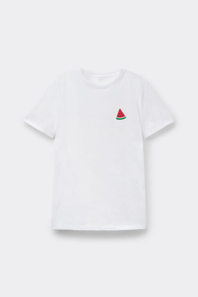 100% Cotton T-Shirt with Print