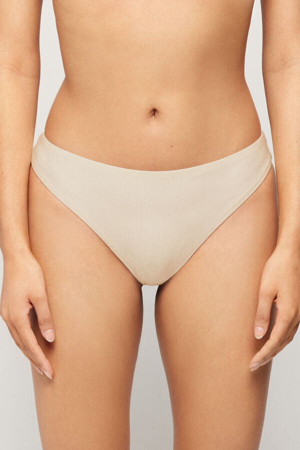 Bas de Bikini Br&eacute;silien Paradise Bay Blanc  