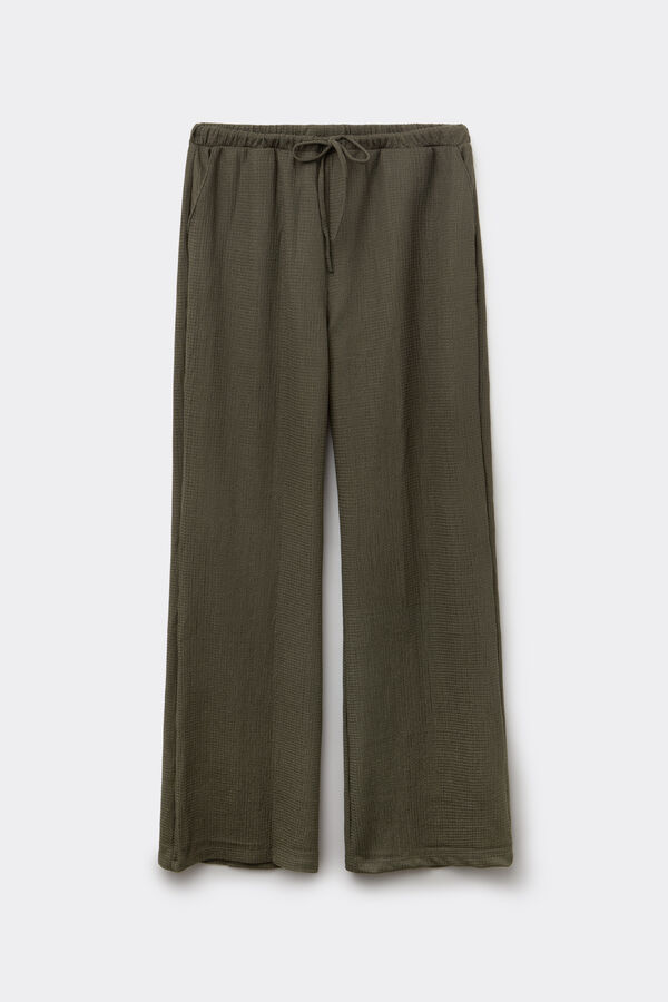 Lange Palazzohose Crinkle  