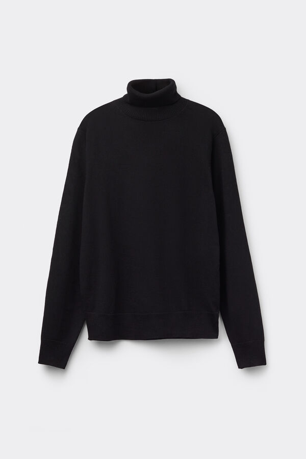 Maglia Pesante Collo Alto 100% Lana Merino  