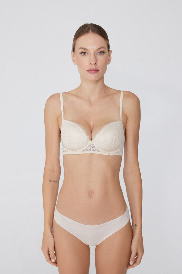 Wien Recycled Lace Slightly Padded Balconette Bra  