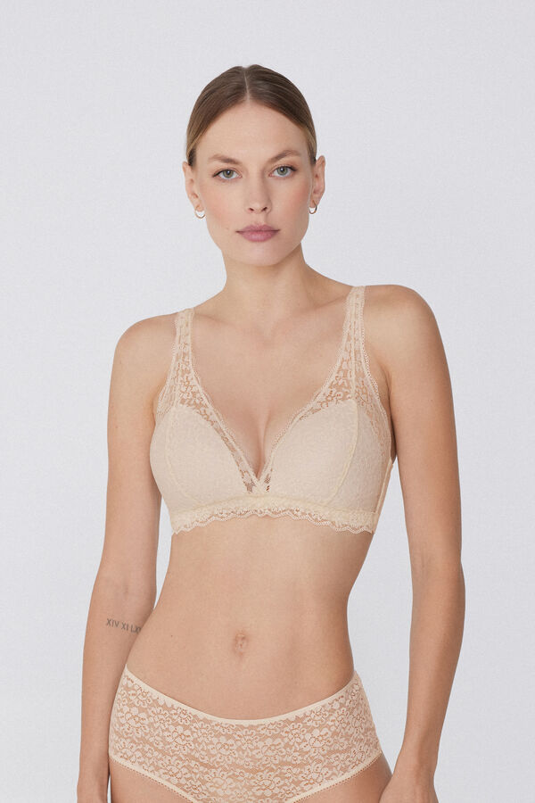 Havana Recycled Lace Triangle Bra  