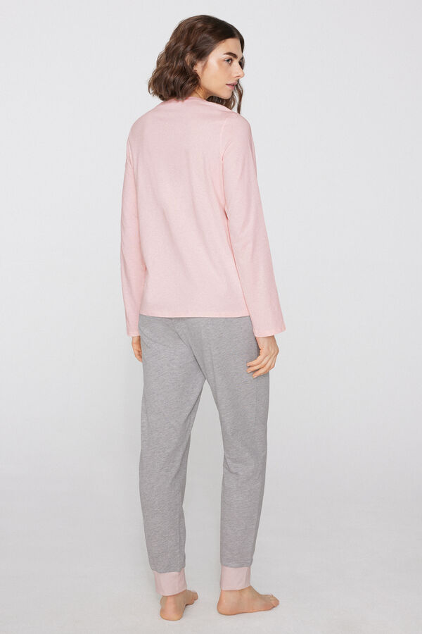 "Not Today" Print Long Cotton Pyjamas  