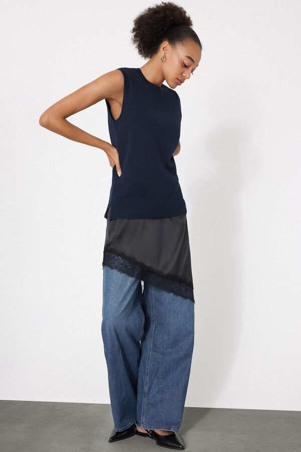 Fully-Fashioned Cotton and Modal Knit Gilet  