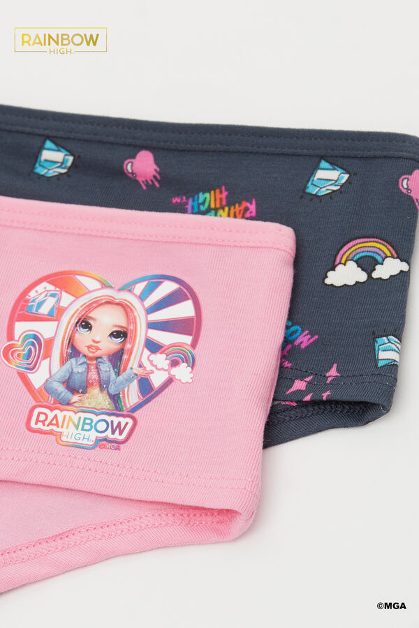 2&nbsp;Culottes Fille Coton Rainbow High  