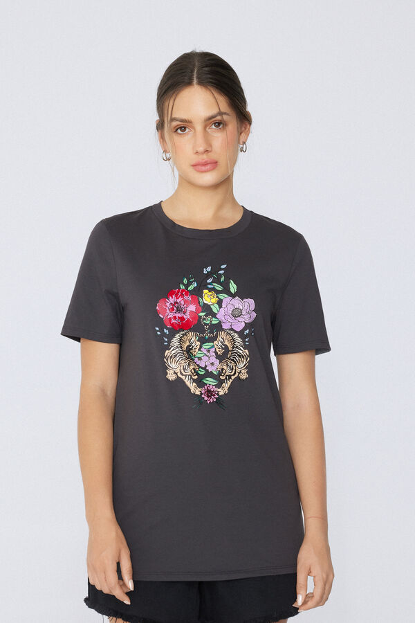 Camiseta Algod&oacute;n con Estampado  