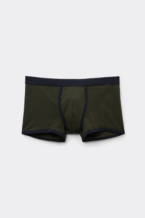 Basic Two-Tone Cotton Boxers  