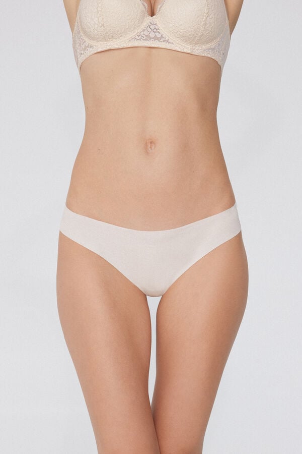 Culotte Br&eacute;silienne Sans Couture Coton Biologique Dentelle Recycl&eacute;e  