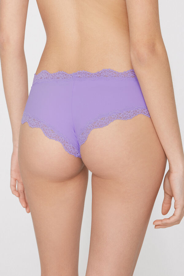Recycled Lace and Microfibre French Knickers  