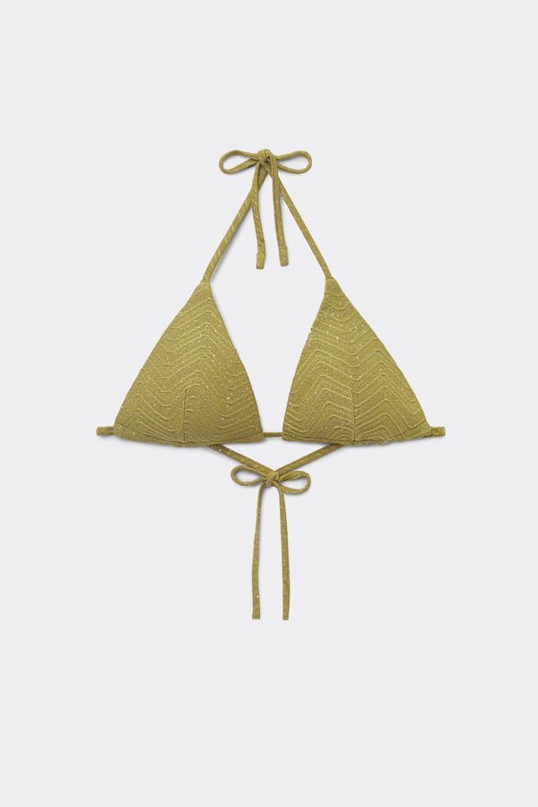 Bikini Triangolo Leggermente Imbottito Sparkling Touch Verde Oliva  