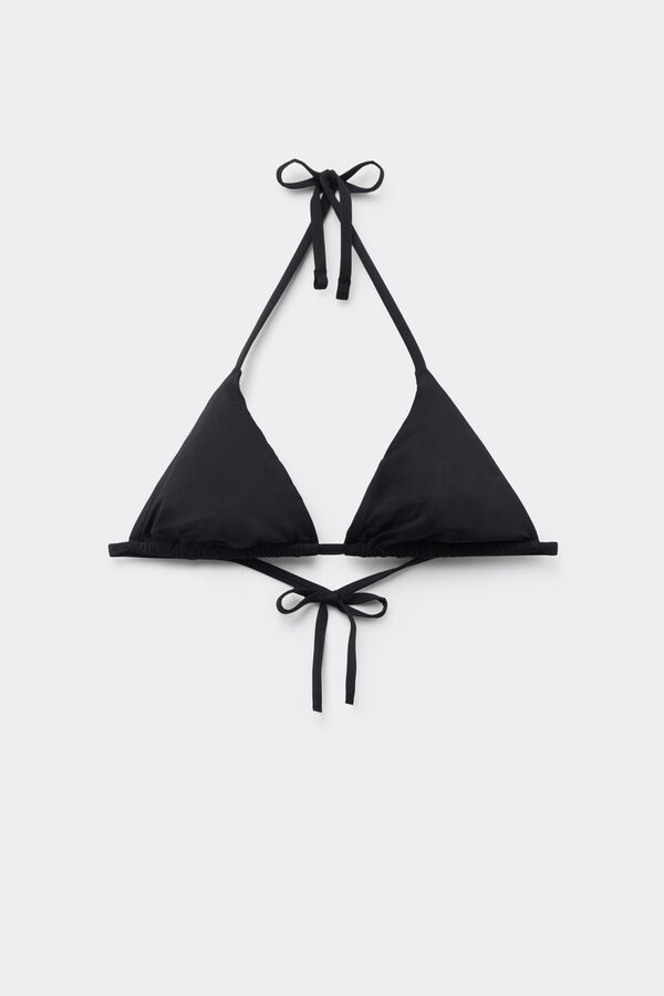 Non-Padded Recycled Microfibre Triangle Bikini Top  