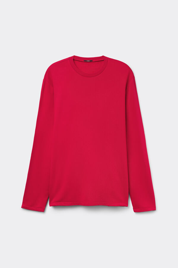 Long-Sleeved Plush Viscose Top  