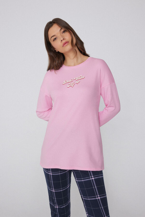 Long-Sleeved Oversized Cotton Top  