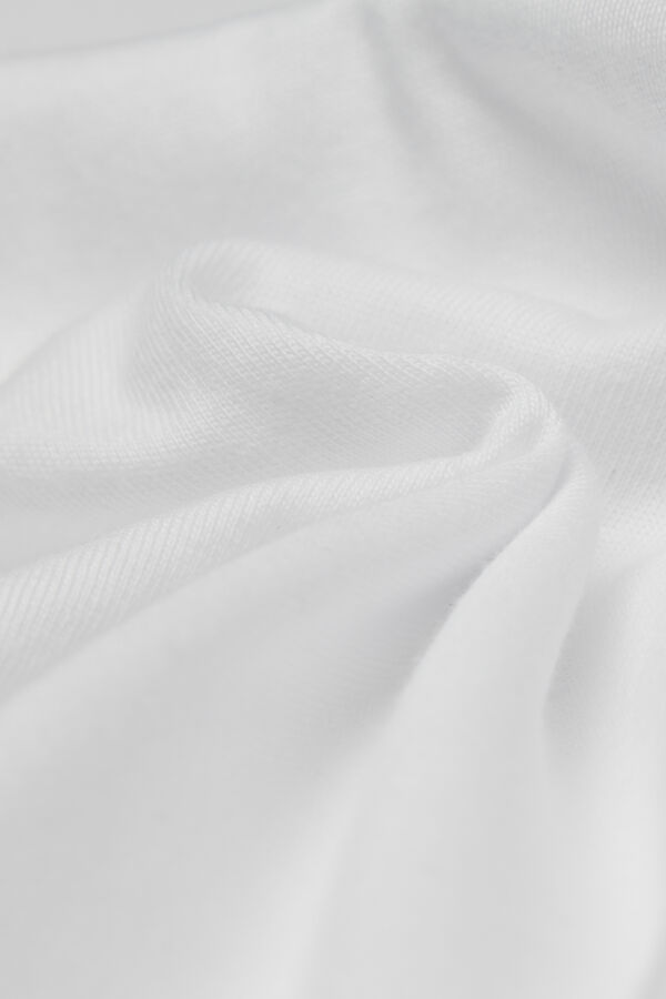 T-Shirt Cotone Girocollo con Paillettes Bimba  