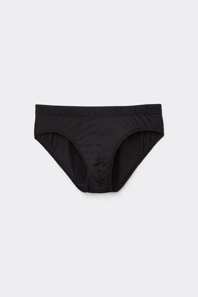 Slip aus Mikrofaser mit elastischem Logobund