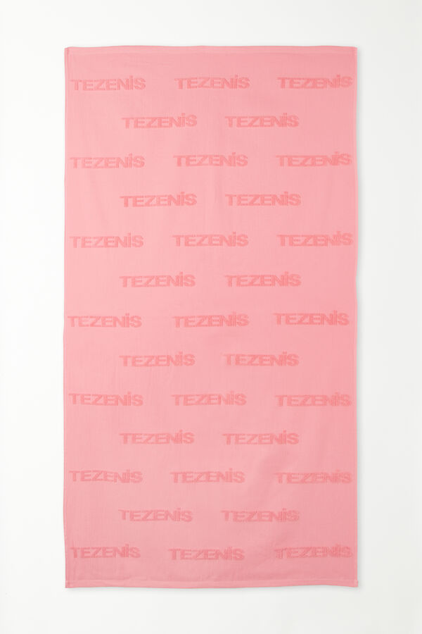Beach Towel with Allover Logo  