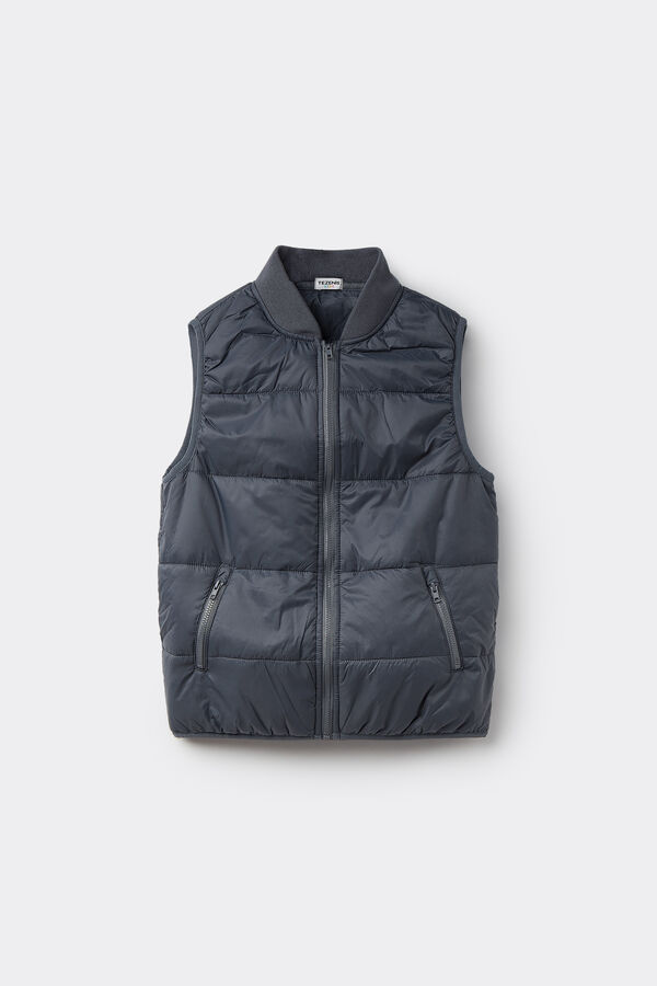 Kids&rsquo; Unisex Padded Vest with Pockets and Zip  