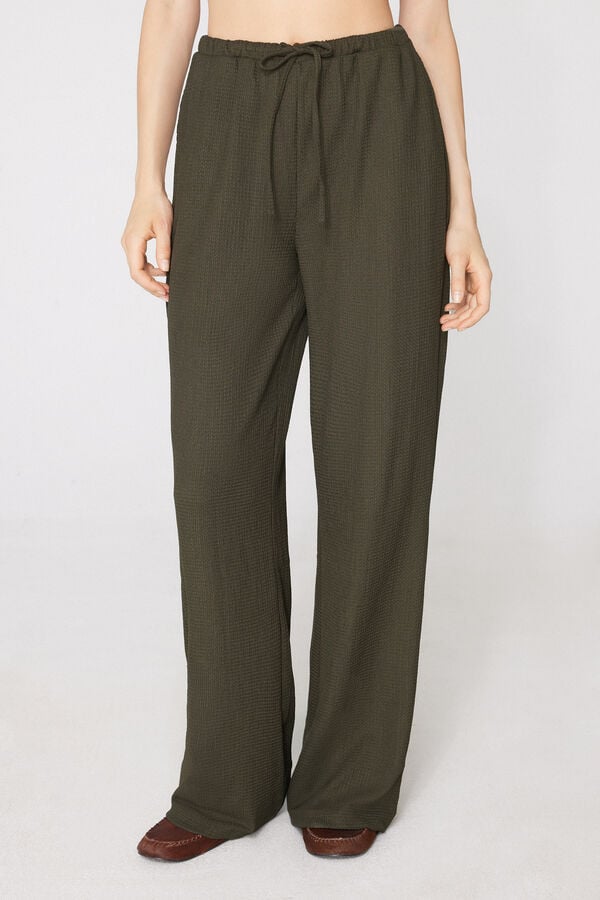 Lange Palazzohose Crinkle  