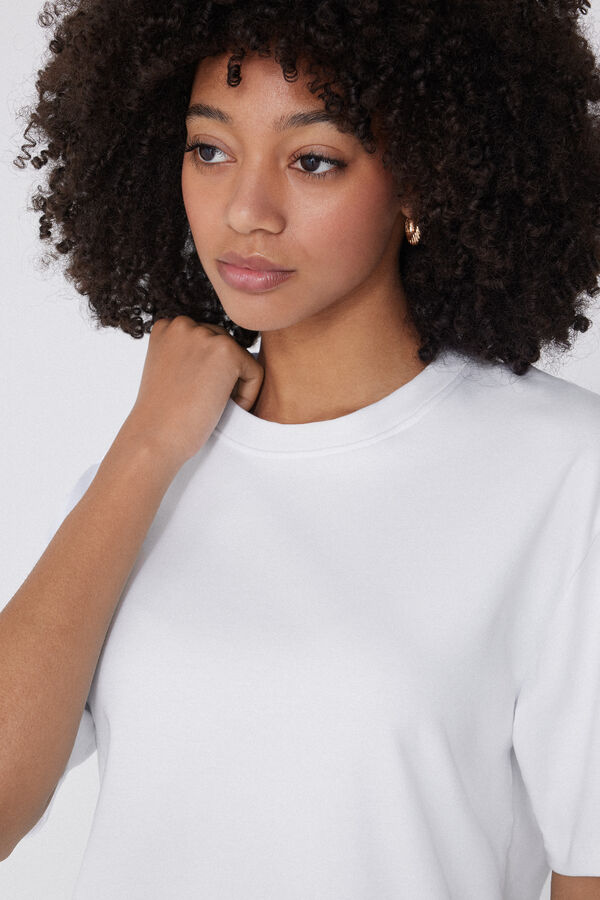 T-Shirt aus 100&nbsp;% mittelschwerer Baumwolle Oversize  