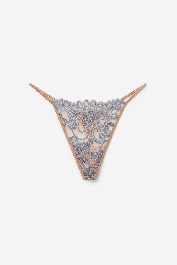 Romantic Bloom Tanga Panel G-String  