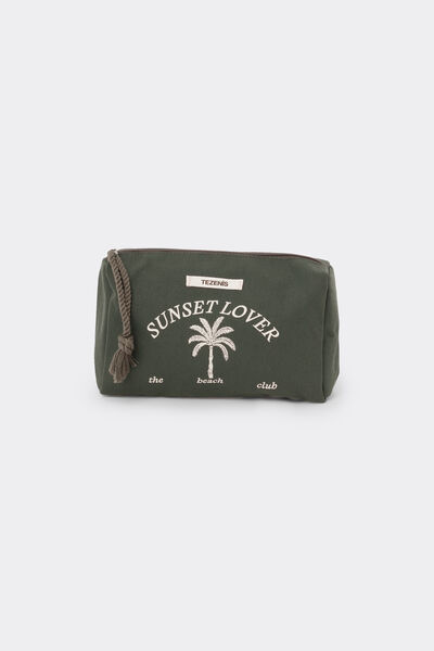 Pochette Porta Oggetti in Tela con Zip