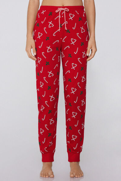 Printed Heavy Cotton Jogger Pants