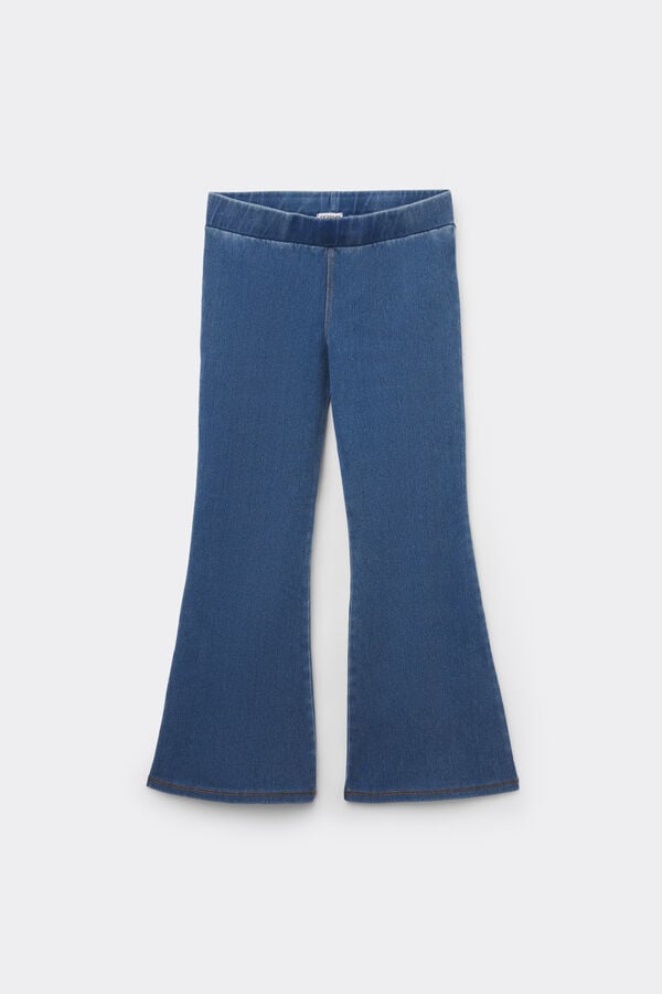 Pantaloni Flare Denim Extra Stretch Bimba  