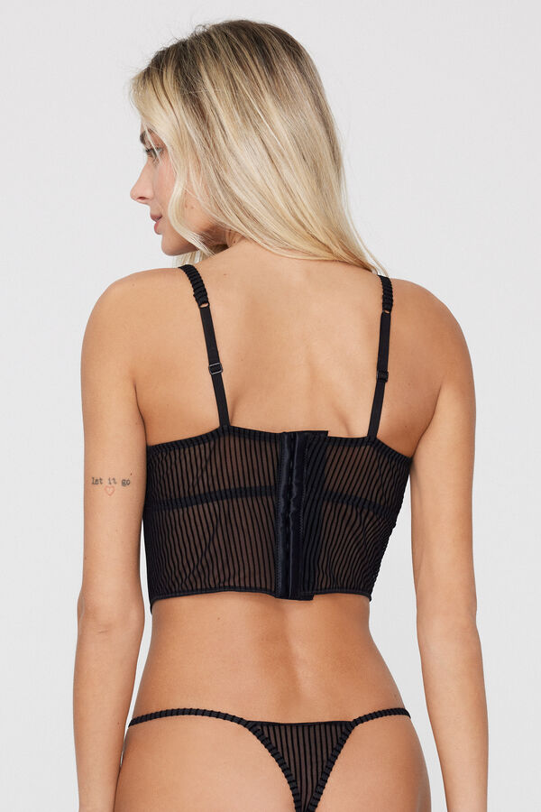 Glam Rib Push-Up Bra Top  