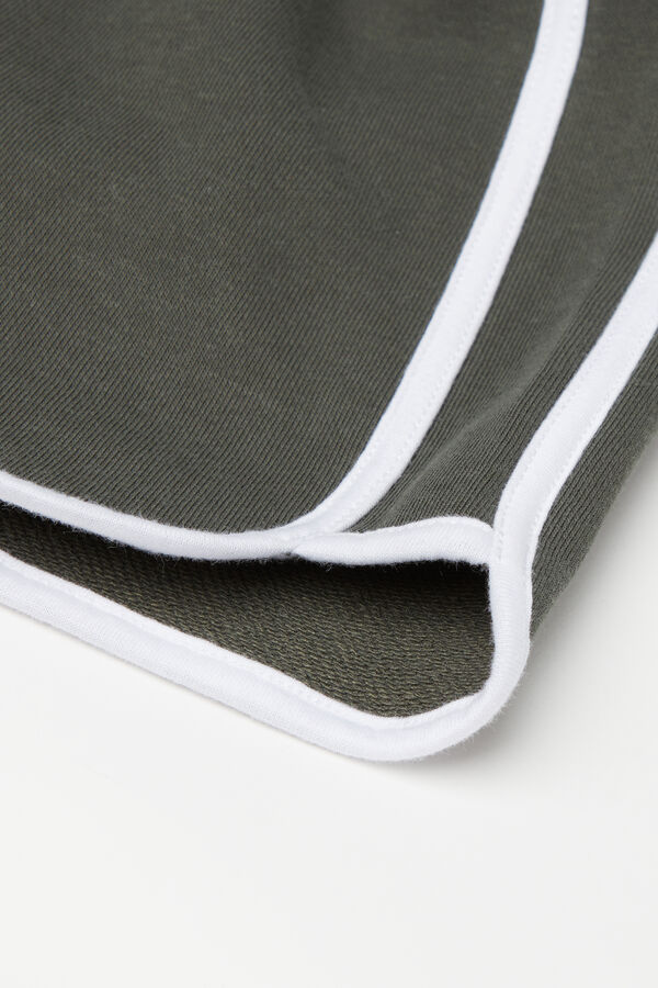 Шорти з Бавовняного Футеру з Кантом для Дівчаток  