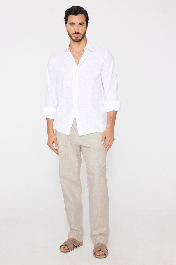 Chemise Manches Longues 100&nbsp;% Coton  