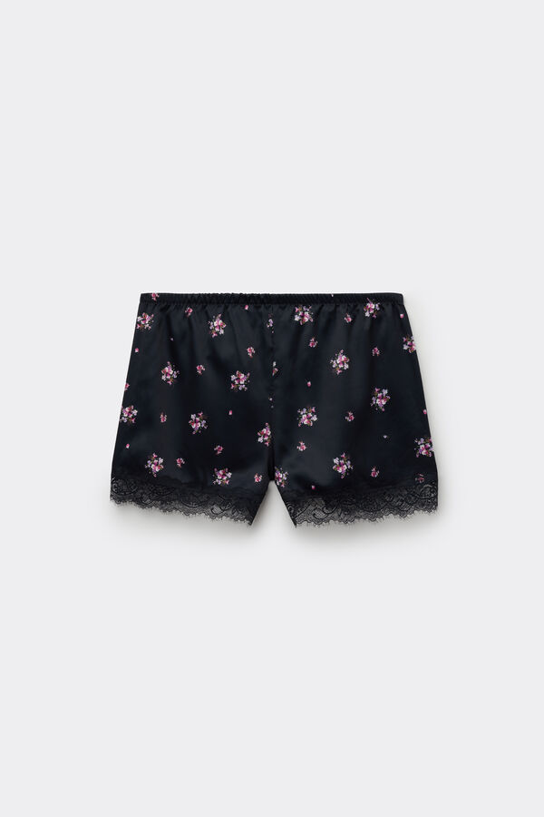 Pantalons Curts de Set&iacute; Estampat i Punta  