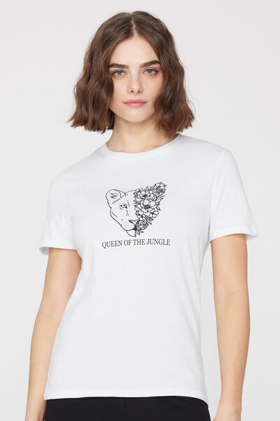 T-Shirt aus 100&nbsp;% Baumwolle mit Print