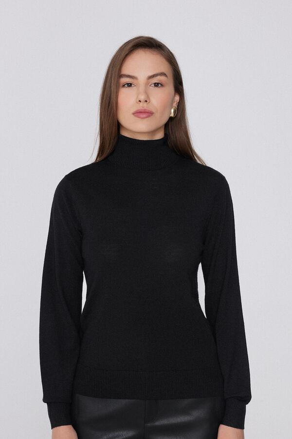 Maglia Pesante Collo Alto 100% Lana Merino  