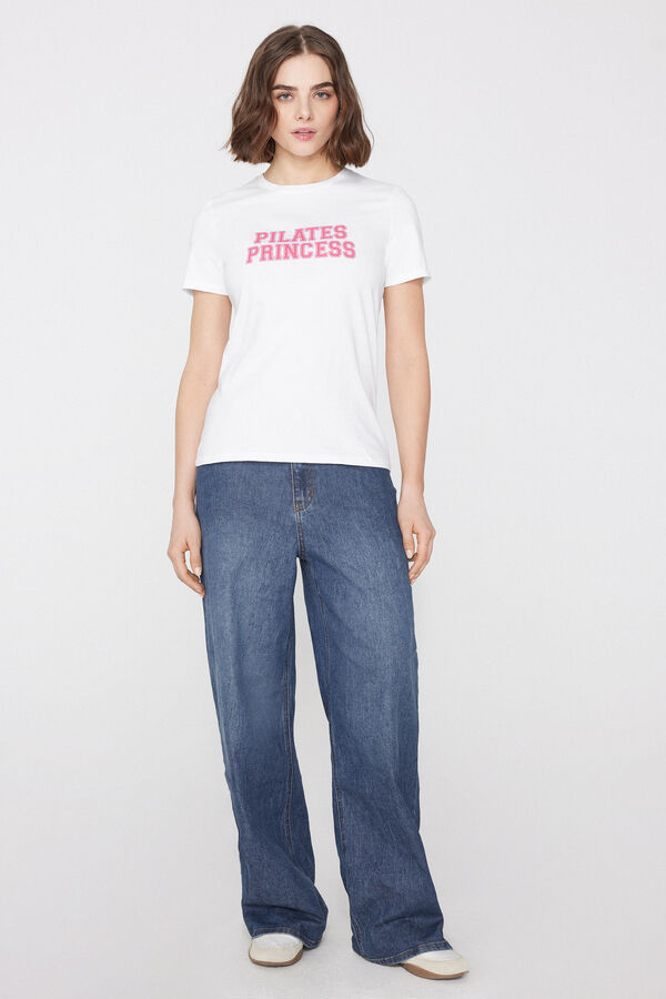 T-shirt em 100% Algod&atilde;o com Estampado  