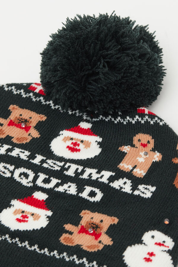 Berretto Natalizio con Luci Led Unisex  