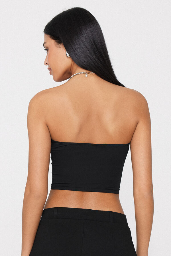 Crop Top a Fascia Microfibra  