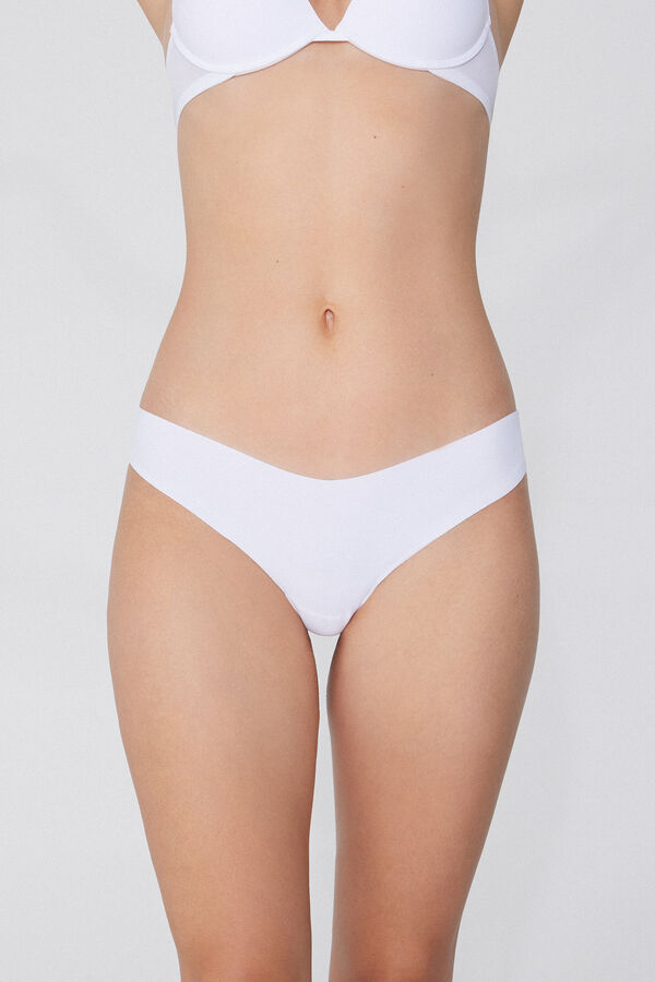 Бразиліано з Необробленими Високими Вирізами з Переробленої Мікрофібри  