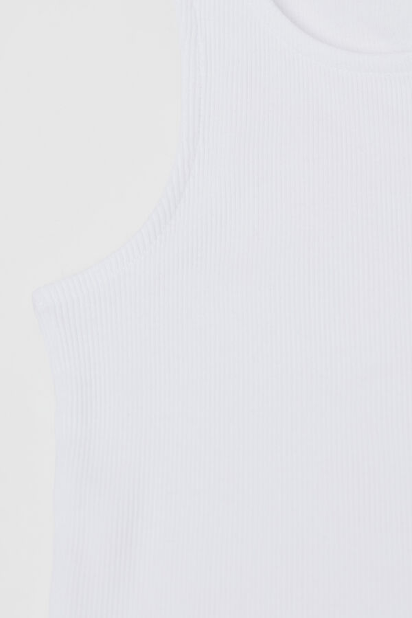 Girls&rsquo; Ribbed Camisole with Wide Shoulder Straps  