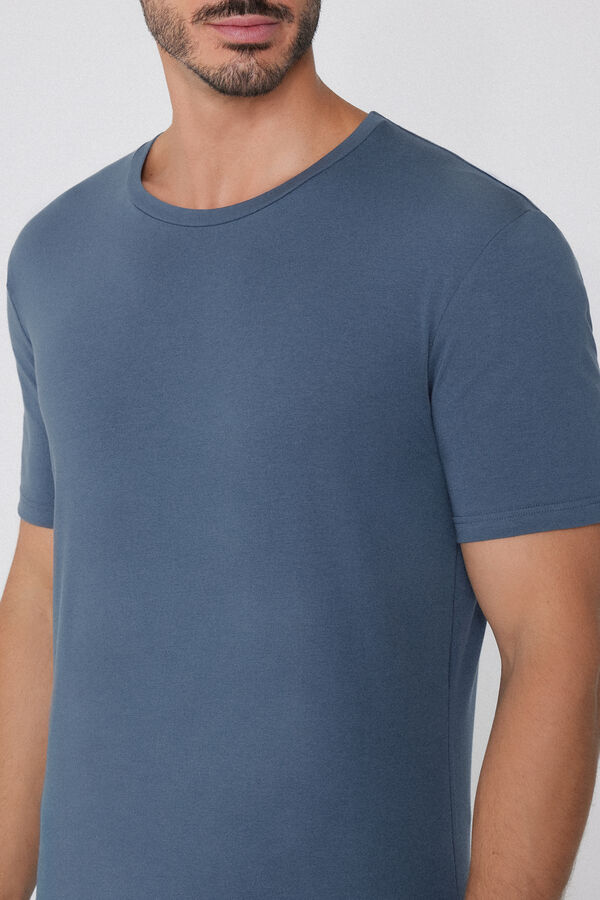 T-Shirt aus elastischer Bio-Baumwolle  