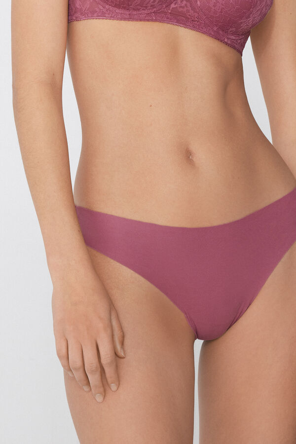 Culotte Br&eacute;silienne Sans Couture Coton Biologique Dentelle Recycl&eacute;e  