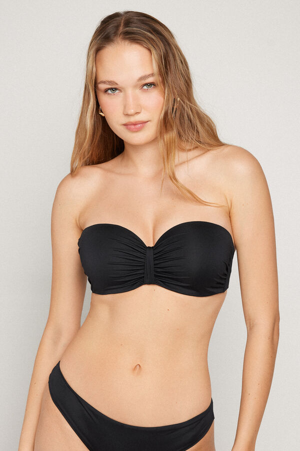 Recycled Full Coverage Padded Bandeau Bikini Top  