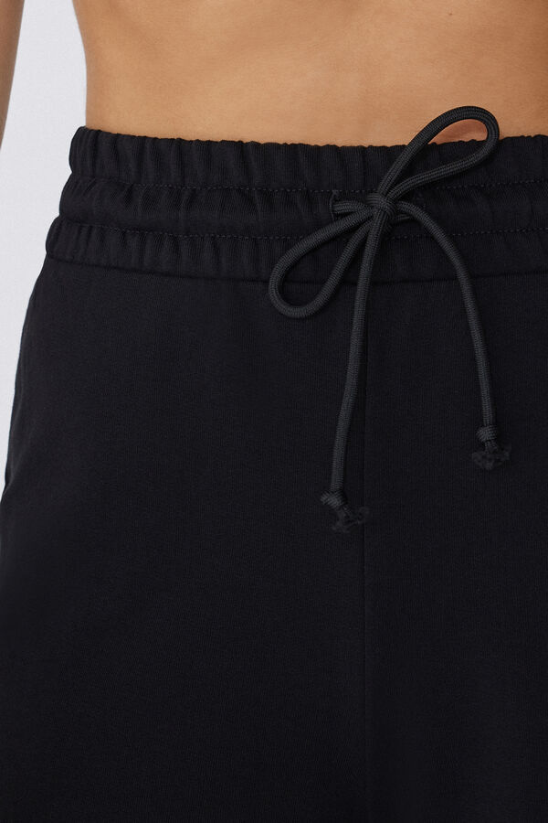 Бермуды из Хлопкового Футера с Кулиской  