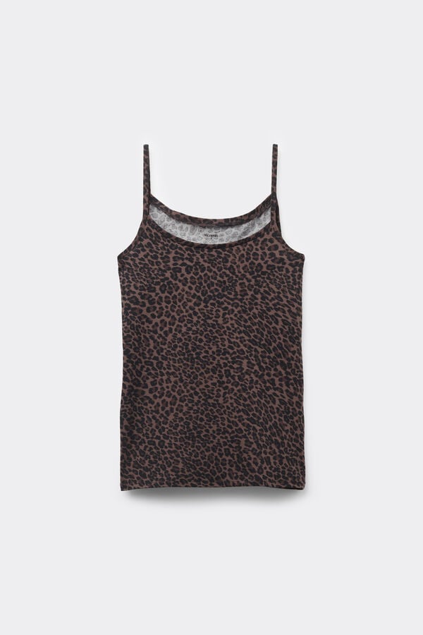 Canotta Scollo Tondo in Cotone Elasticizzato  