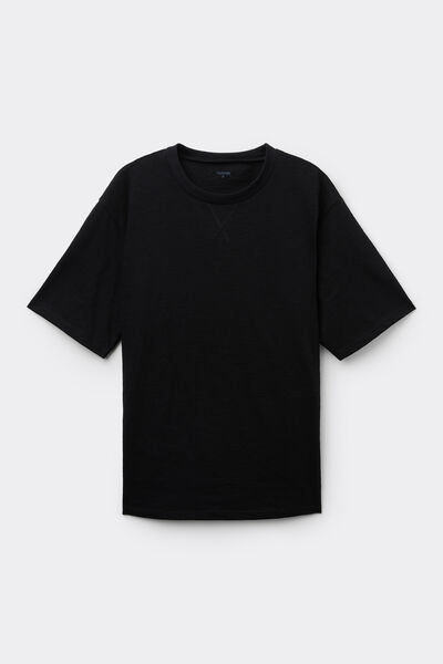 T-Shirt Decote Redondo em 100% Algod&atilde;o Mesclado