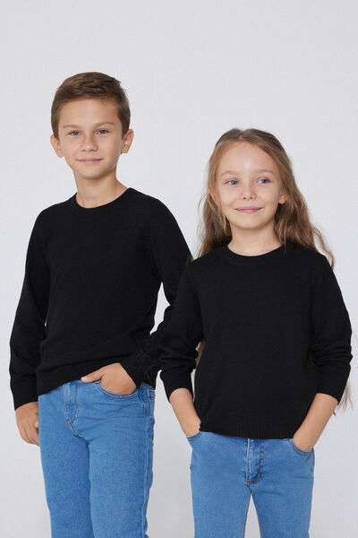 Pull Col Rond avec Laine Enfant Unisexe