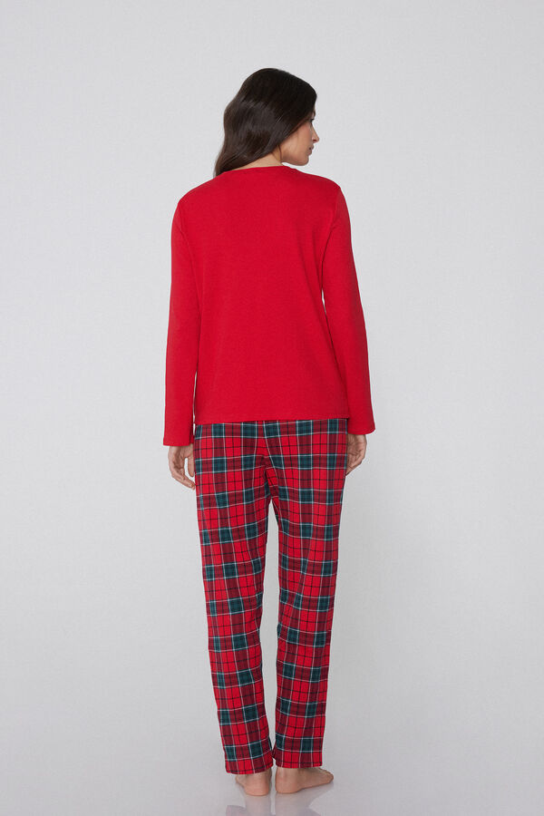 Long Heavy Cotton Pyjamas with Family Gang Patch  