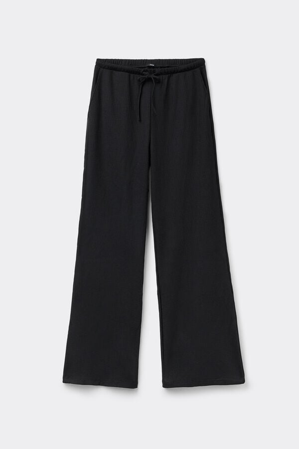Crinkle Palazzo Trousers  