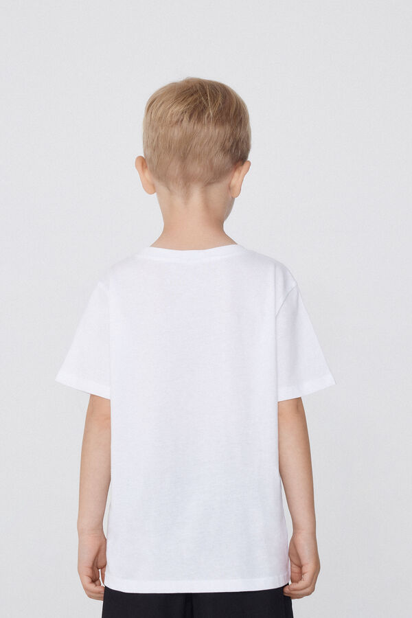 Boys&rsquo; Cotton Round Neck T-Shirt with Pocket  