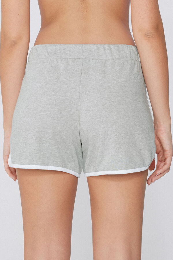 Fleece Shorts with Piping  